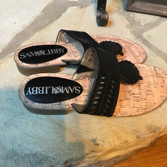 NEW  NWOT Sam & Libby Black Sandals Size 6 - Picture 4 of 7